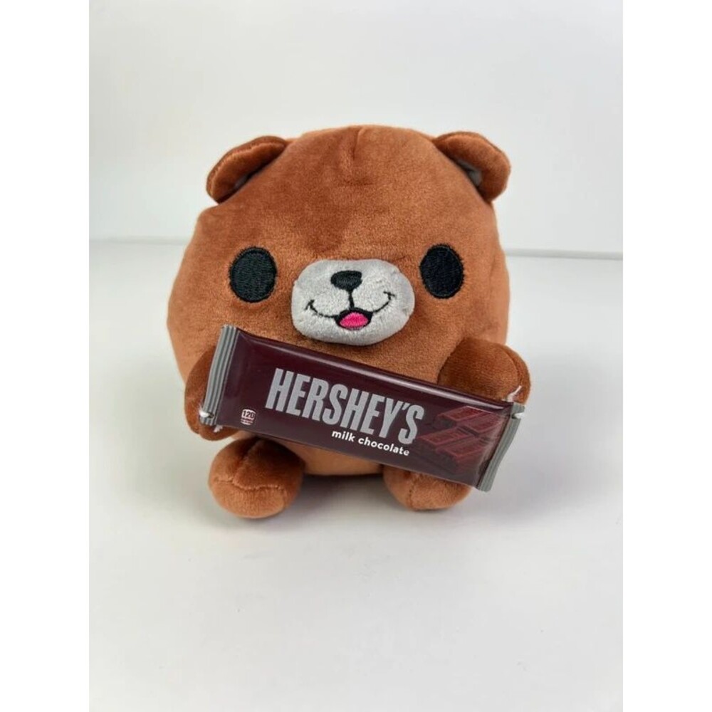 Mini Brands Zuru Snackles Brown Bear Plush 5" Stuffed Animal Hersheyโs Chocolate